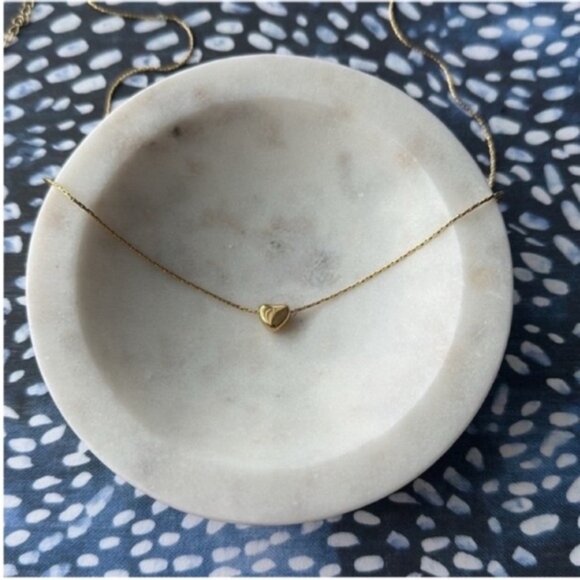 New! Madewell Gold Heart Pendant Necklace NWOT - Picture 3 of 3